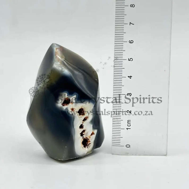 Small Agate Crystal Flame