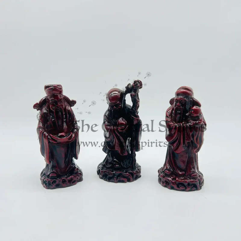 Small Fuk Luk & Sau Red Resin Set (x3)