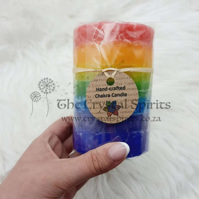 Small Hand Crafted 7 Chakra Scented Candle