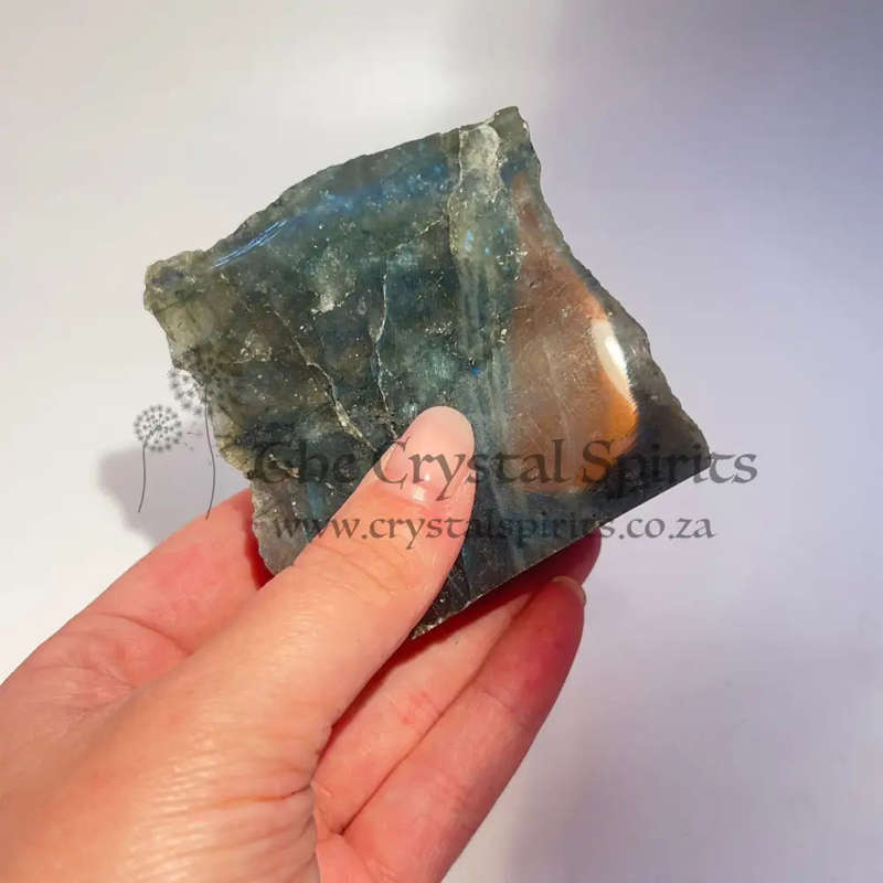 Small Labradorite Crystal Slab