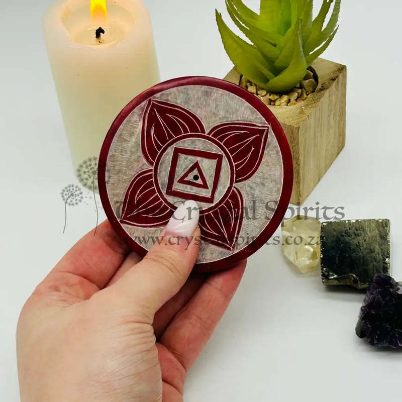Small Root Chakra Soapstone Incense Holder
