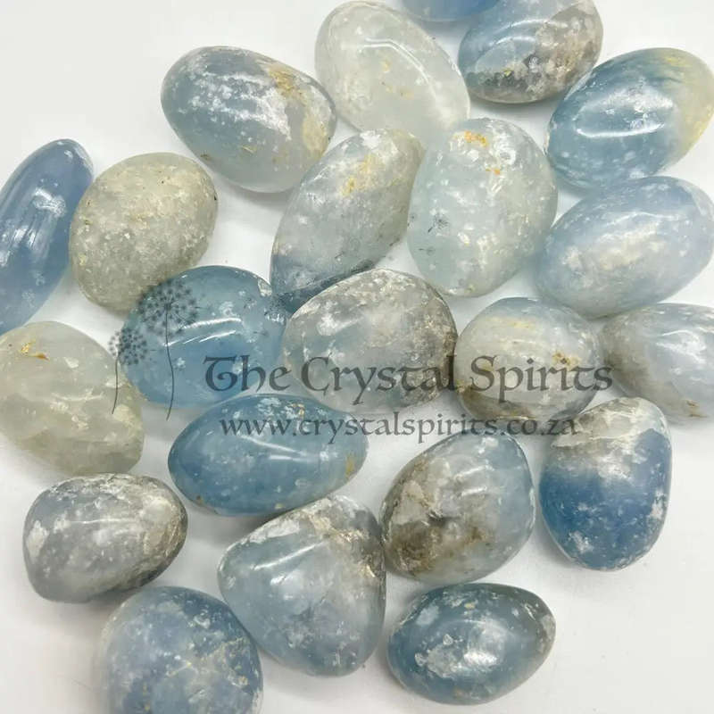 Small Tumbled Blue Celestite