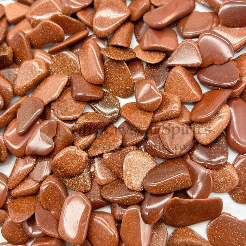 Small Tumbled Goldstone