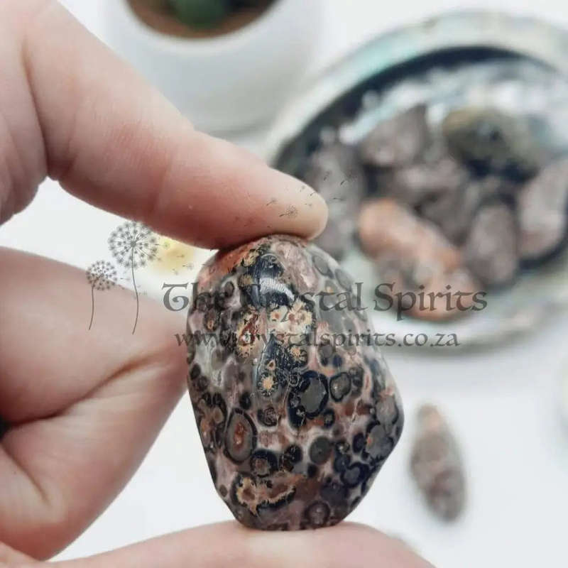 Small Tumbled Leopard Skin Japer