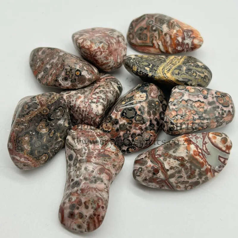 Small Tumbled Leopard Skin Japer