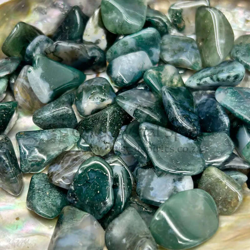 Small Tumbled Moss Agate