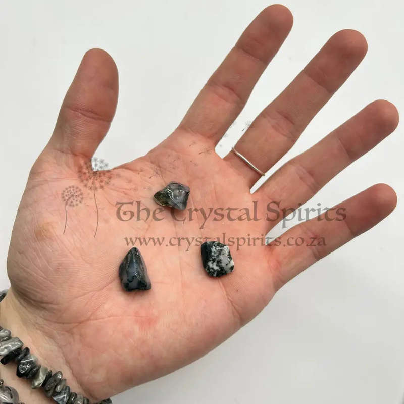 Small Tumbled Moss Agate