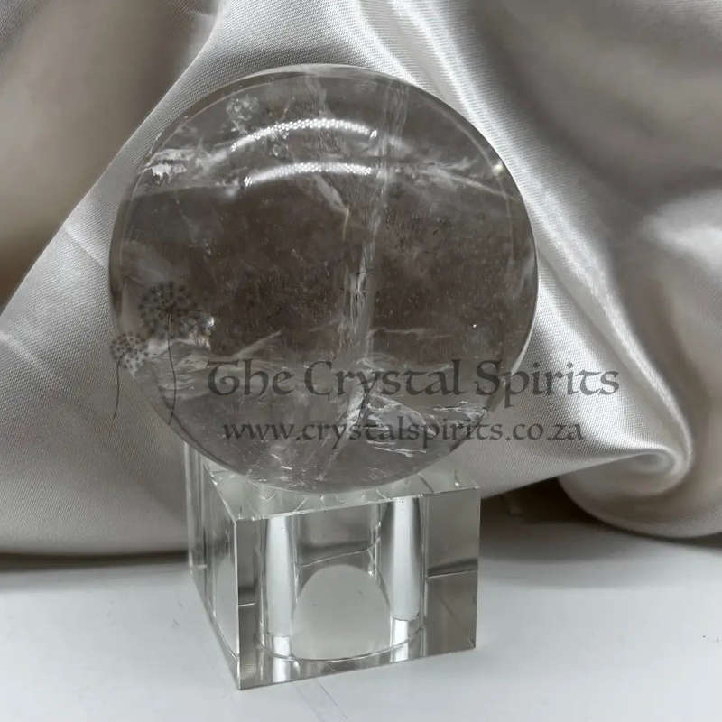 Smoky Clear Quartz Crystal Sphere