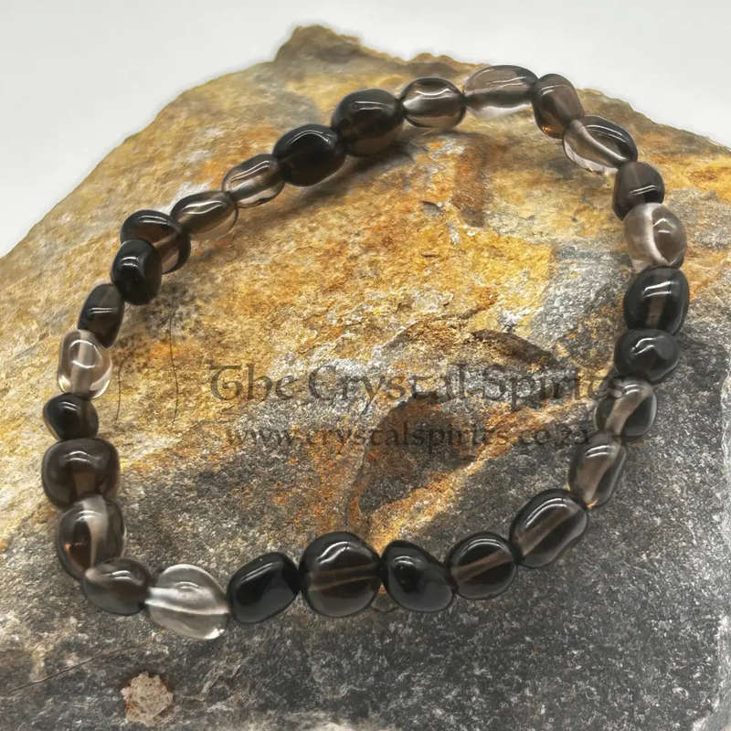 Smoky Crystal Nugget Bracelet