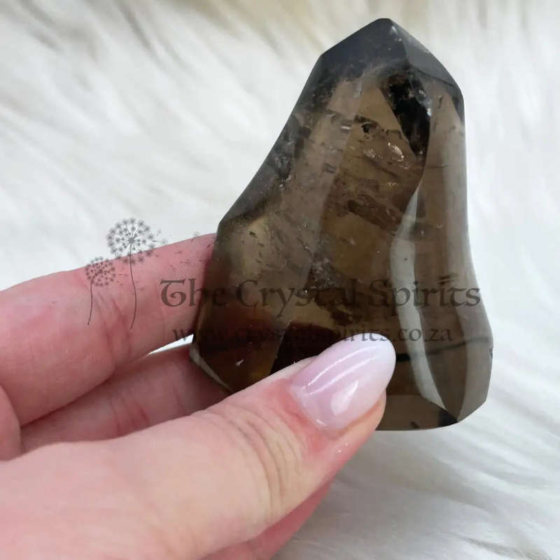 Smoky Quartz Crystal Flame