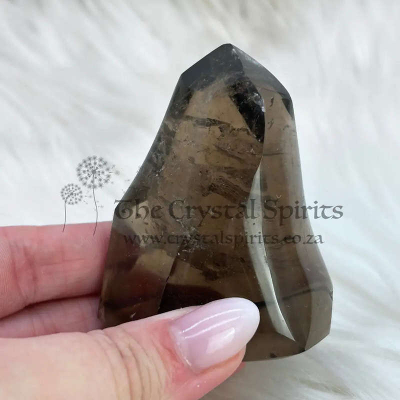 Smoky Quartz Crystal Flame