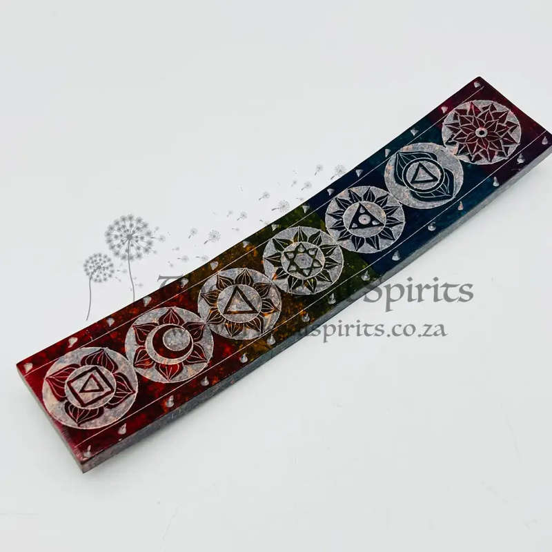 Soap Stone Chakra Incense Holder