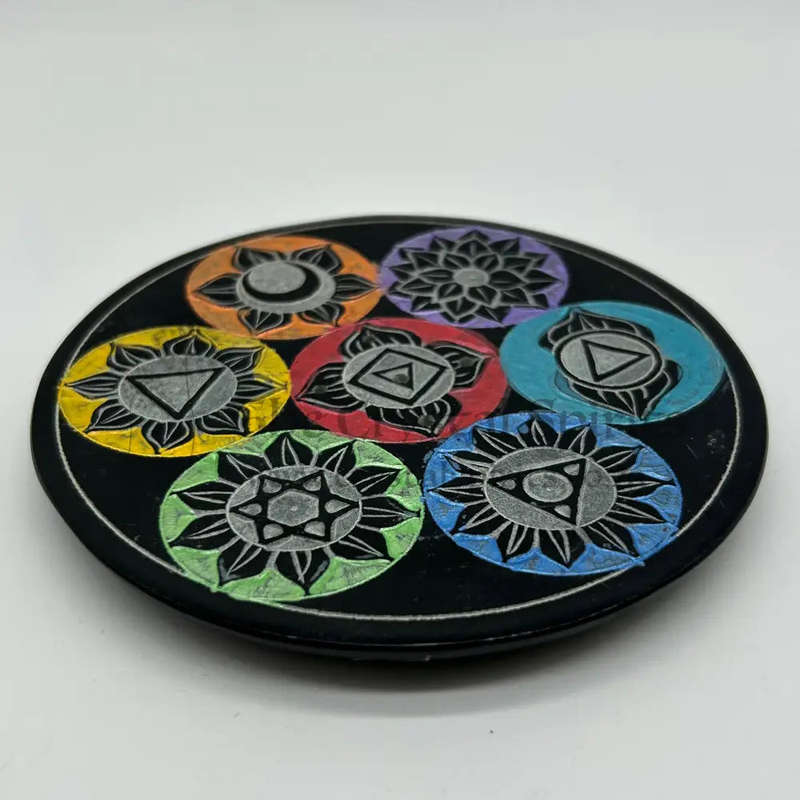 Soap Stone Chakra Incense Holder