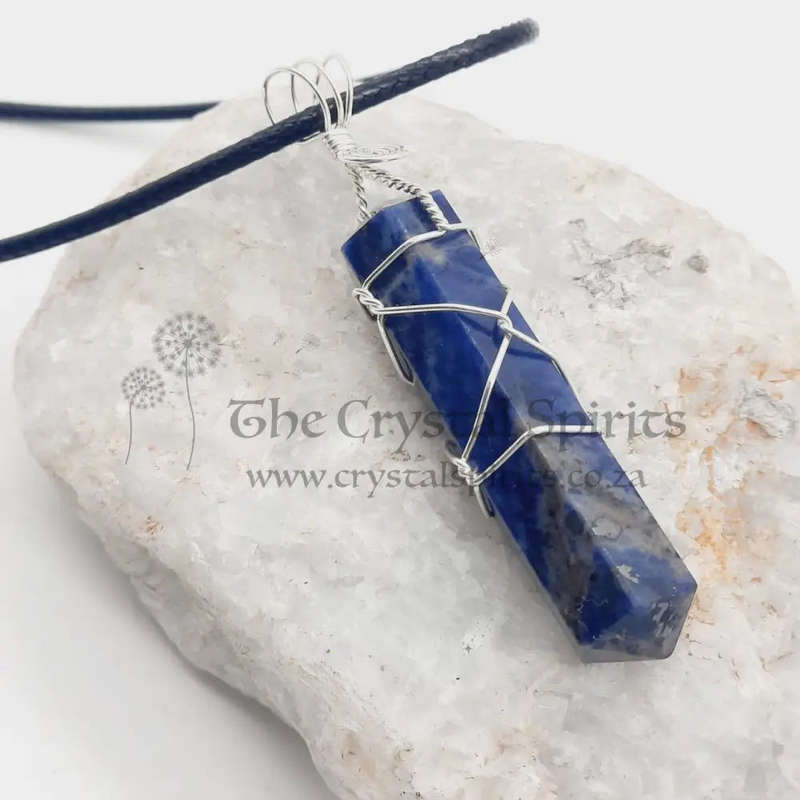 Sodalite Crystal Pendant