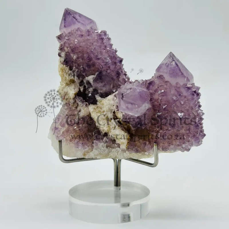 Spirit Quartz With Calcite Coating