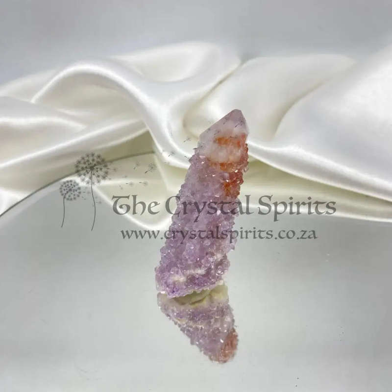 Spirit Quartz with Red Hematite and Elestiation