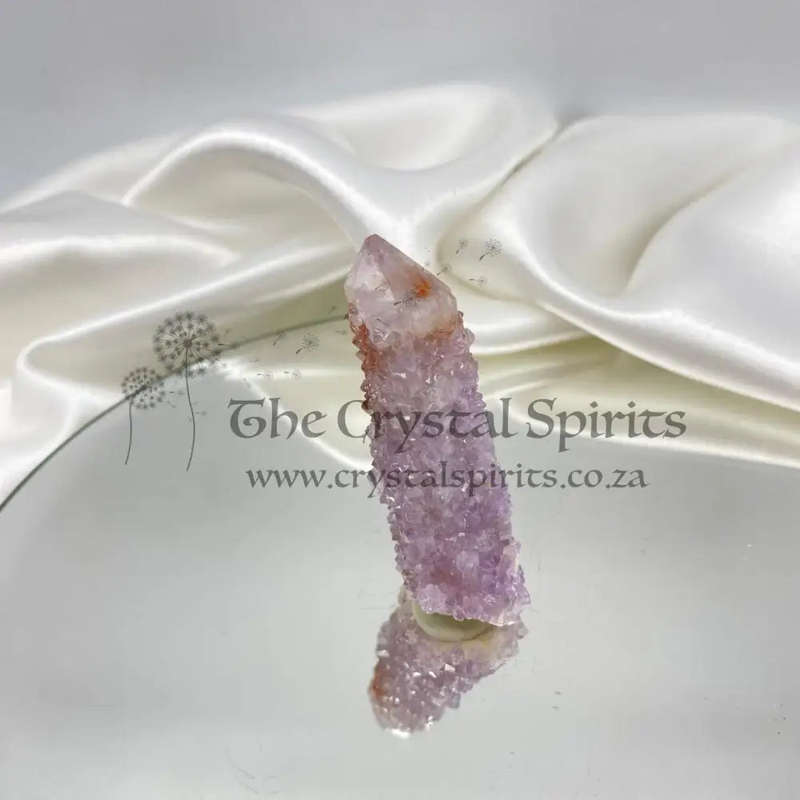 Spirit Quartz with Red Hematite and Elestiation