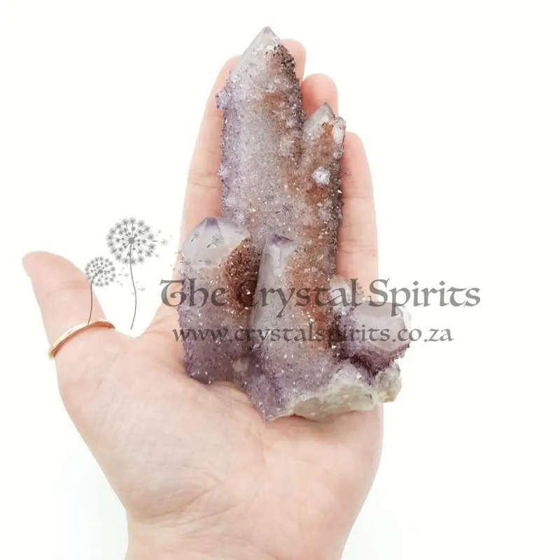Spirit Quartz with Red Hematite