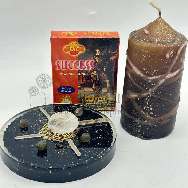 Sri Yantra Black Tourmaline Orgonite Crystal Grid For Psychic Activation