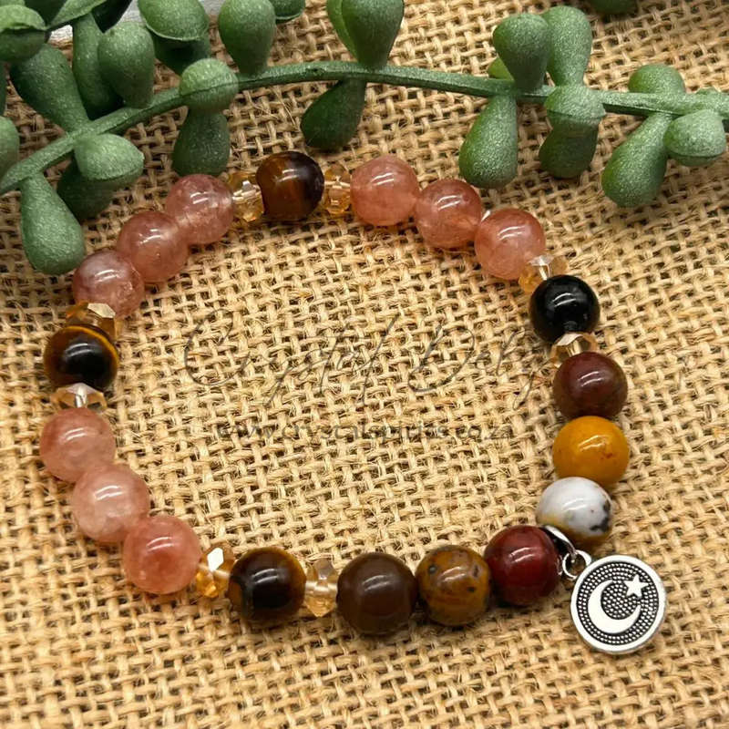 Star Moon Gemstone Bracelet