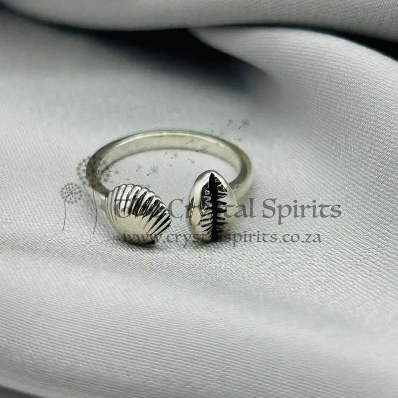 Sterling Silver Goddess Shell Ring