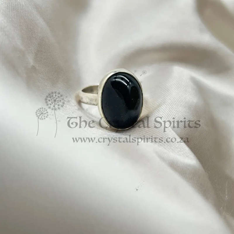 Sterling Silver Hypersthene Crystal Ring
