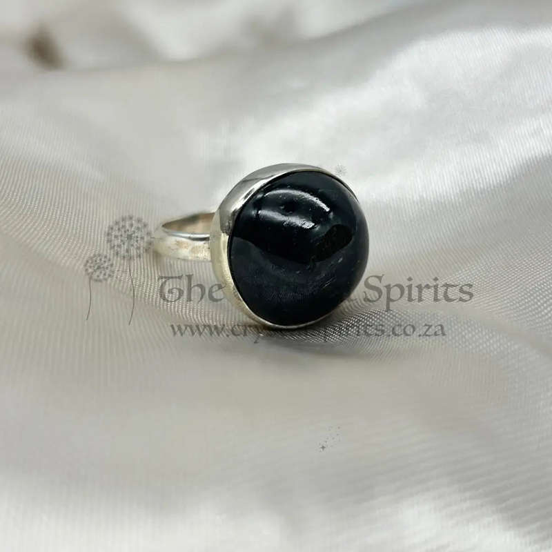Sterling Silver Hypersthene Crystal Ring