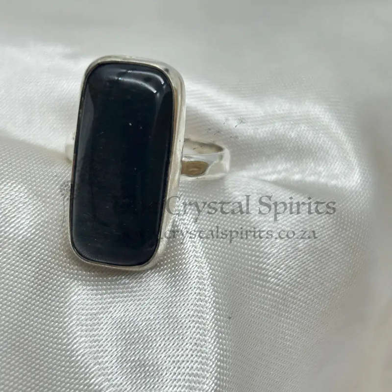 Sterling Silver Hypersthene Crystal Ring