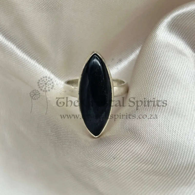Sterling Silver Hypersthene Crystal Ring