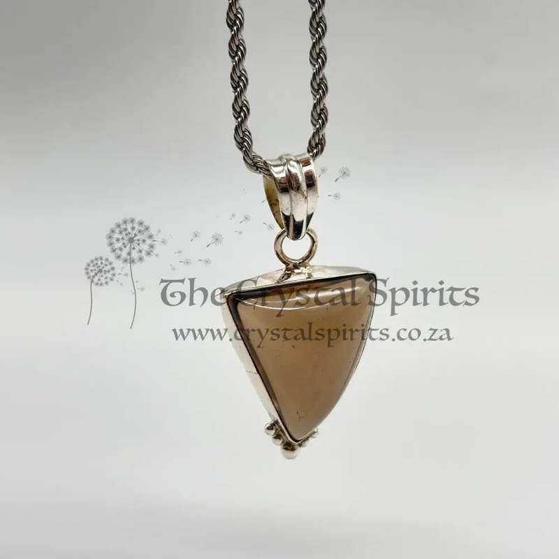 Sterling Silver Smoky Quartz Crystal Pendant