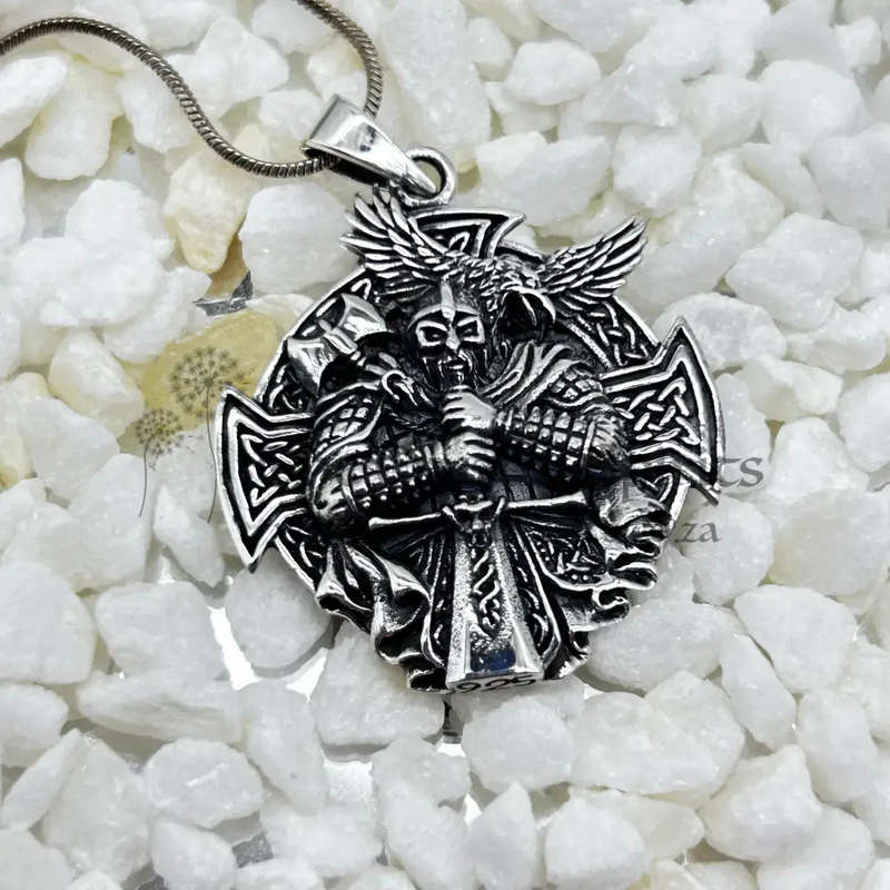 Sterling Silver Templar Amulet Pendant