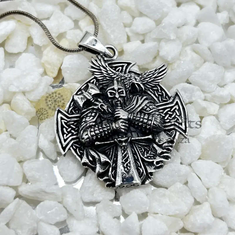 Sterling Silver Templar Amulet Pendant