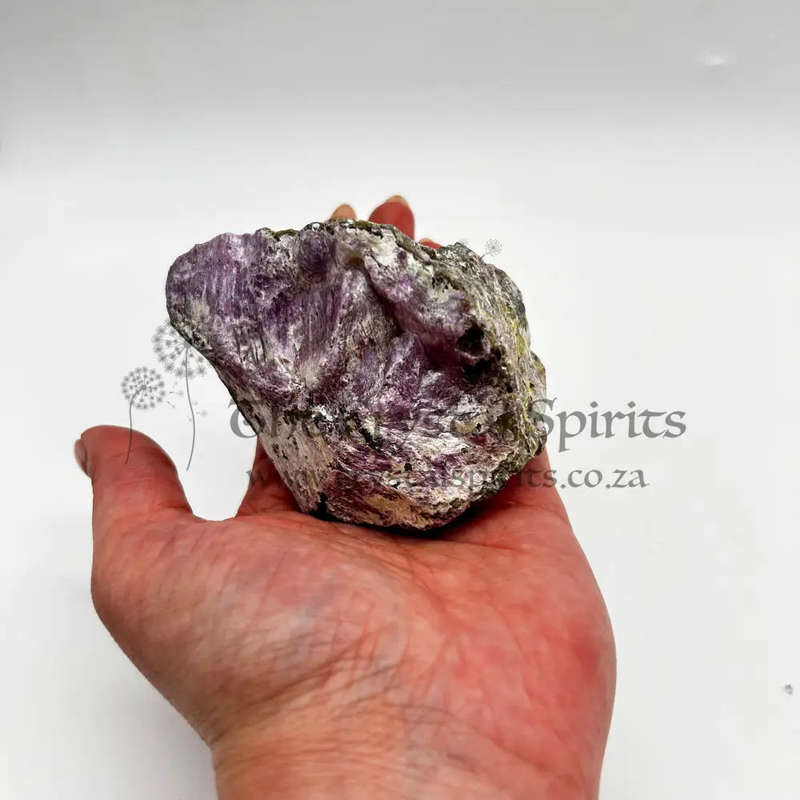Stichtite And Green Serpentine Crystal