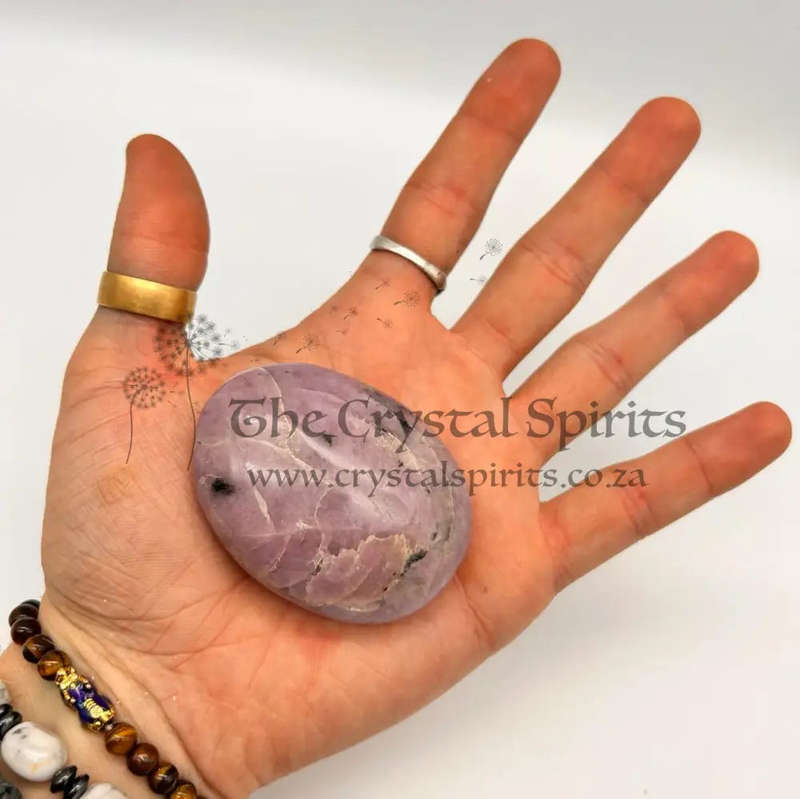Stichtite Crystal Palm Stone