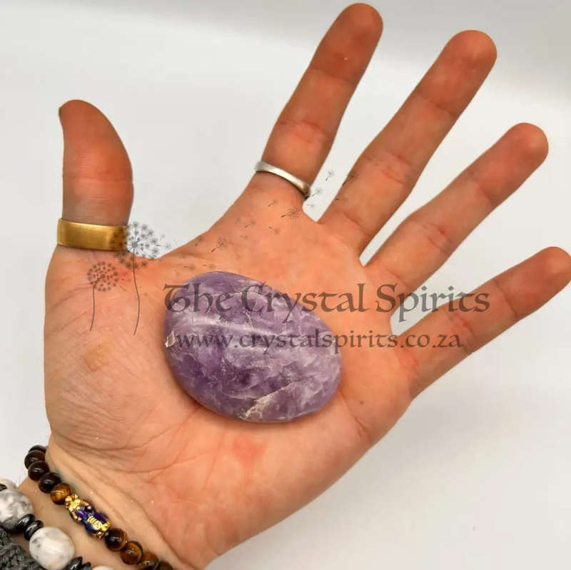 Stichtite Crystal Palm Stone