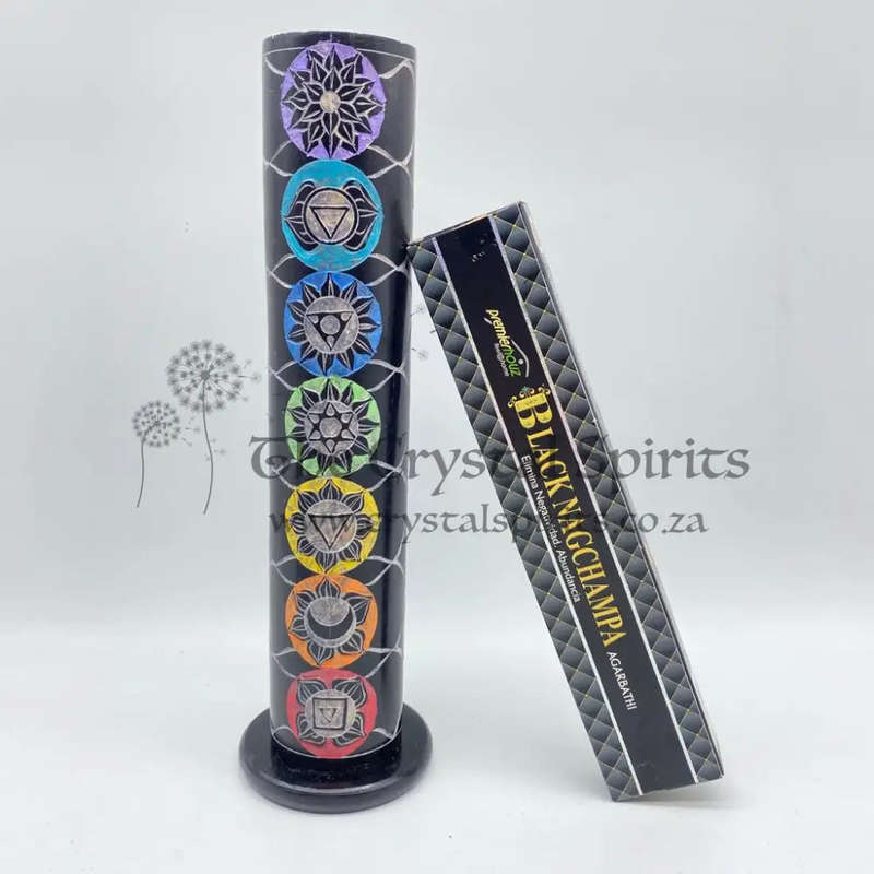 Stone 7 Chakra Incense Stick Holder