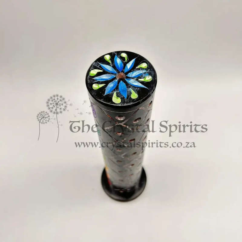 Stone 7 Chakra Tree of Life Soap Stone Incense Stick Holder