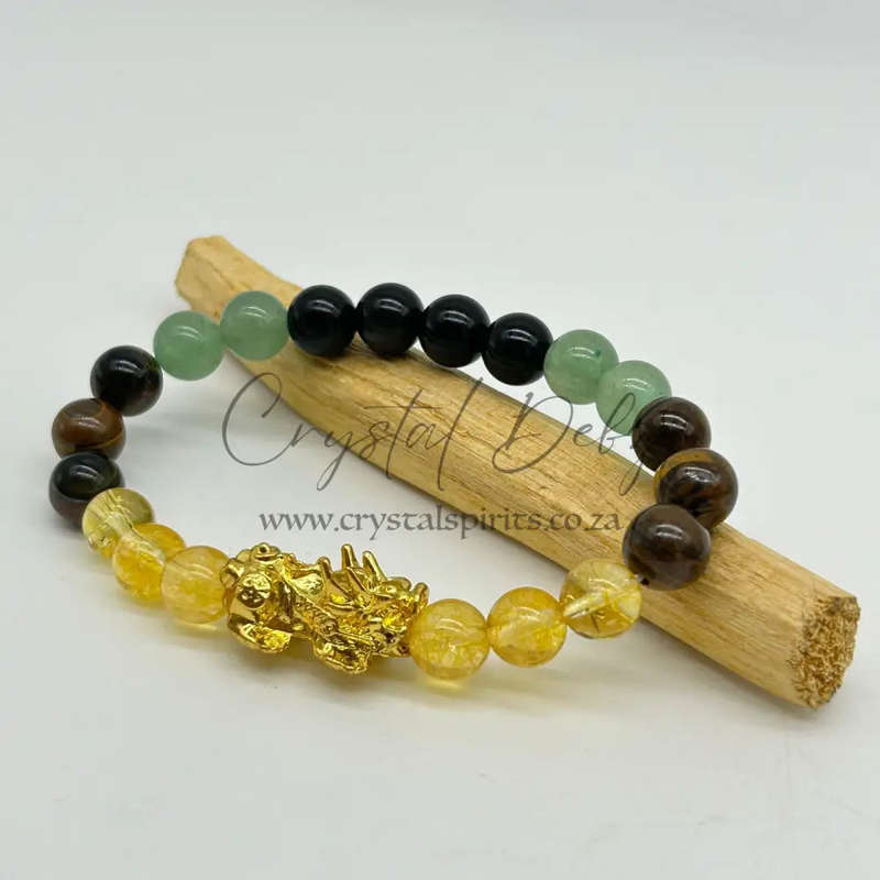 The Pixiu Peace And Prosperity Gemstone Bracelet