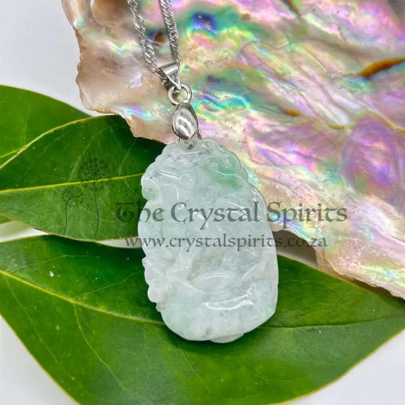 Tiger Crystal Jade Carved Zodiac Pendant