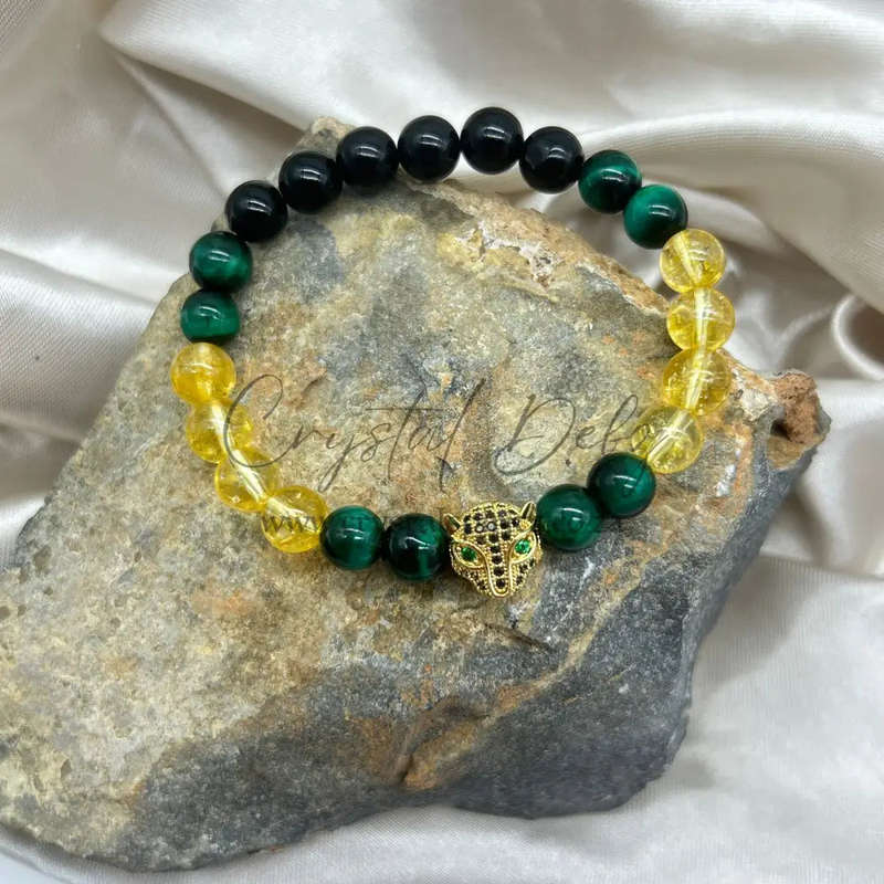 Tiger Zodiac- Personal Power and Fortitude Crystal Gemstone Bracelet