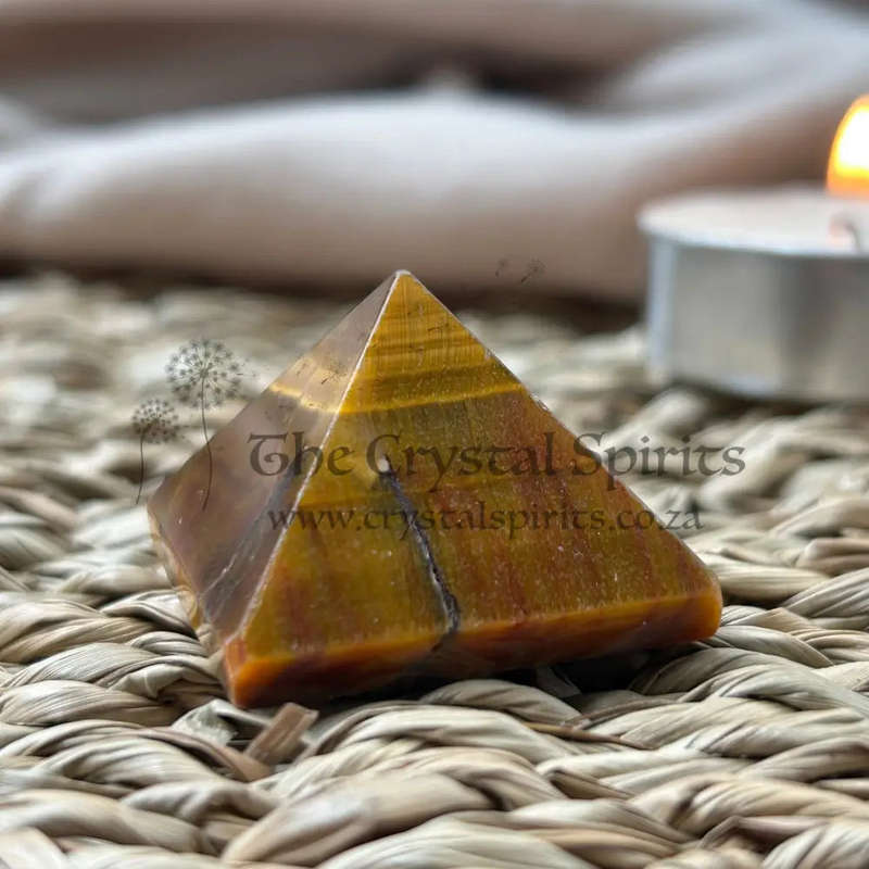 Tigers Eye Crystal Pyramid