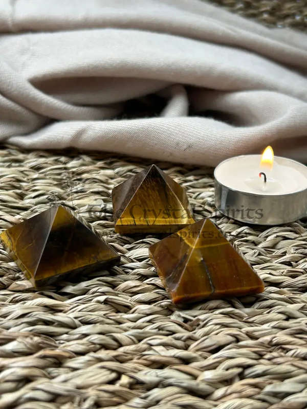 Tigers Eye Crystal Pyramid