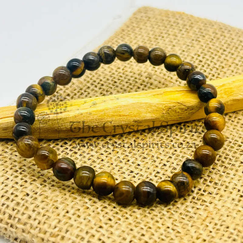 Tigers Eye Gemstone Bracelet -6mm