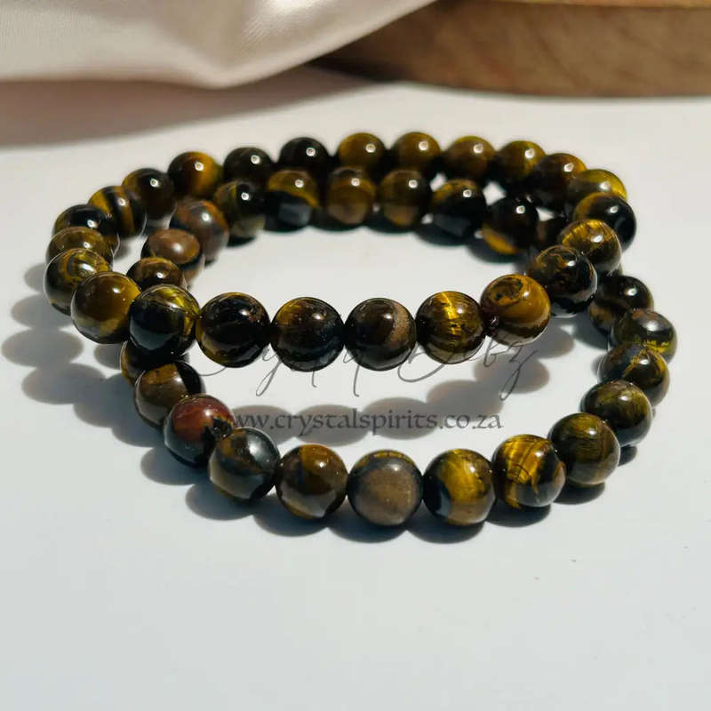 Tigers Eye Genuine Gemstone Bracelet