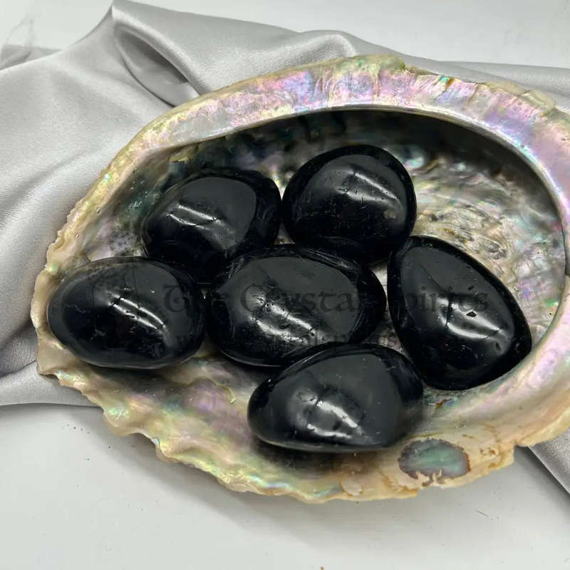 Tumbled Black Tourmaline Palm Piece