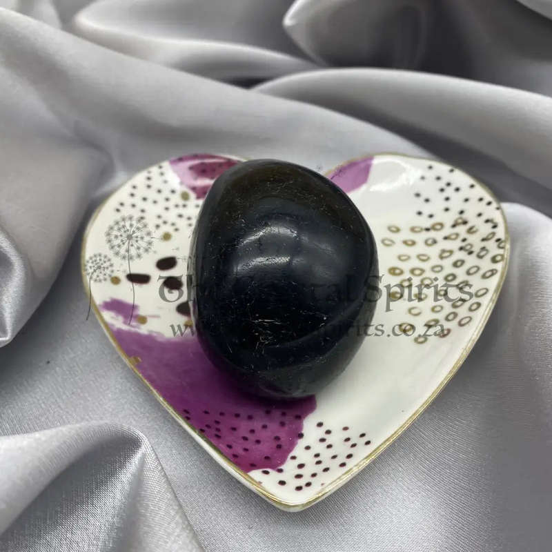 Tumbled Black Tourmaline Palm Piece