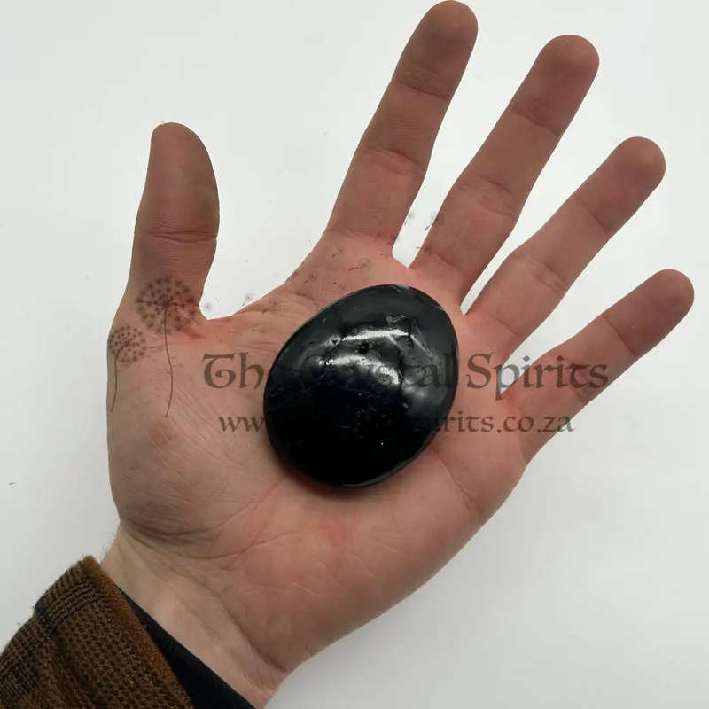 Tumbled Black Tourmaline Palm Piece