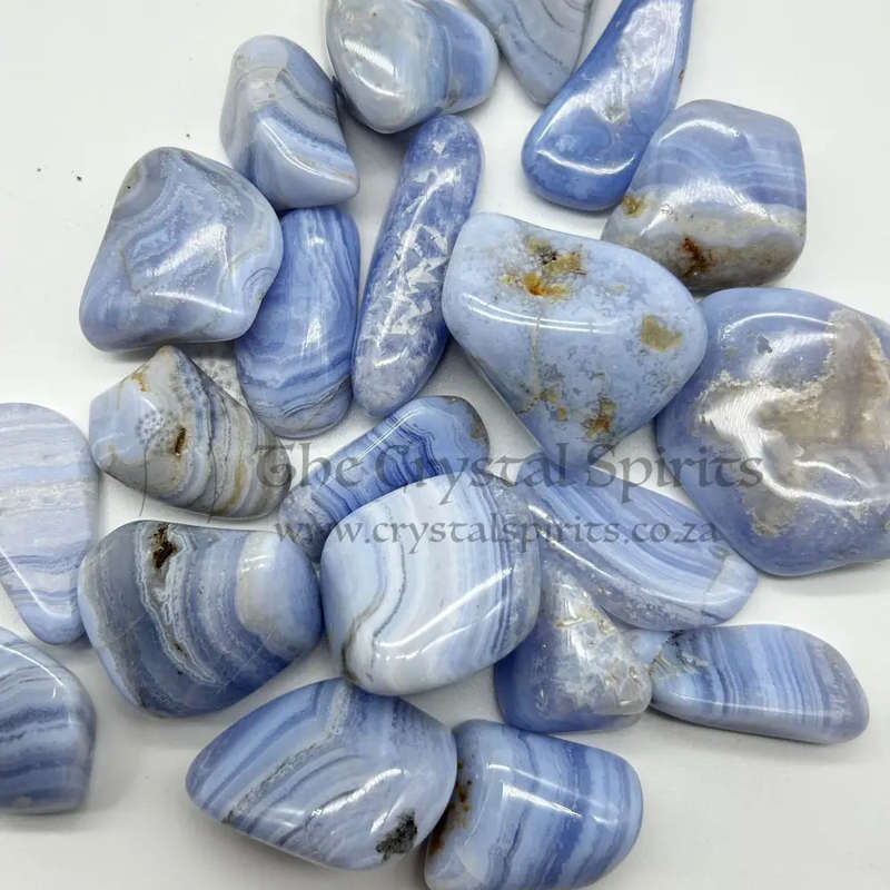 Tumbled Blue Lace Agate