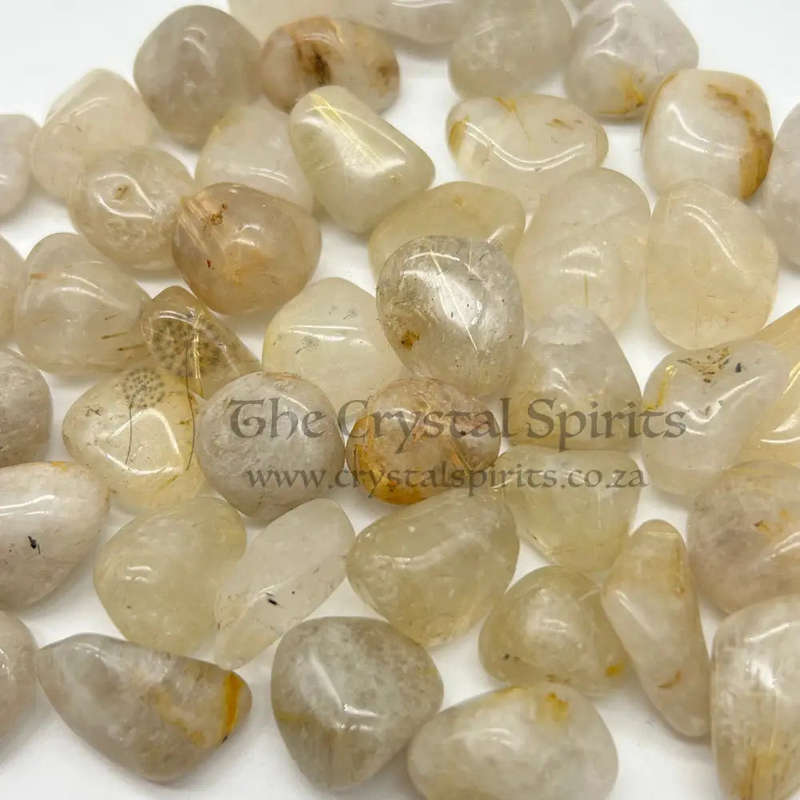 Tumbled Golden Rutile Quartz