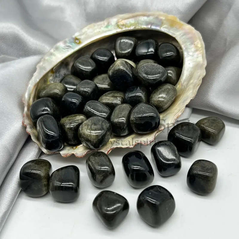 Tumbled Golden Sheen Obsidian